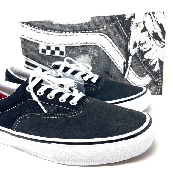 💖MEGA SALE💖Vans Era Twill Raven Black Low  Suede Canvas  Women's  VN0A5FC984E - Picture 9 of 11